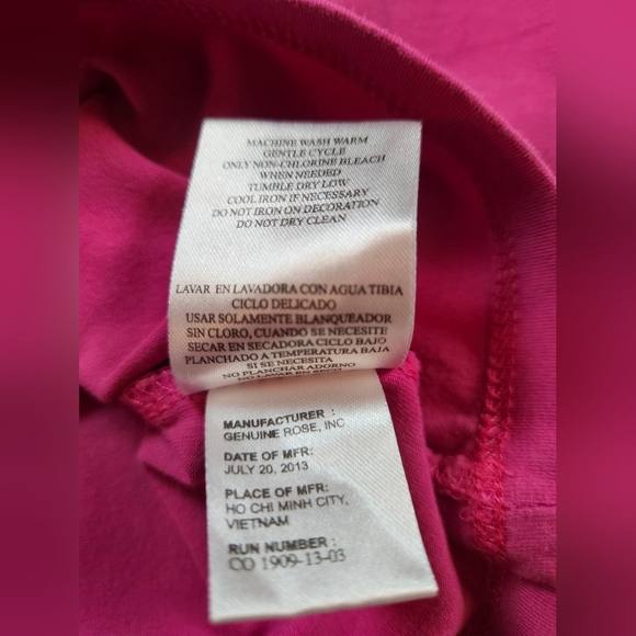 Jona Michelle Girls Pink Snowflake Long Sleeve Crewneck Top Size 7 - Picture 6 of 12